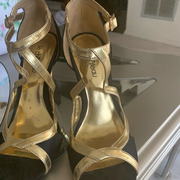 Le Château Gorgeous Evening Sandals Size 8 1/2 🔥🔥🔥🔥 - Picture 13 of 13